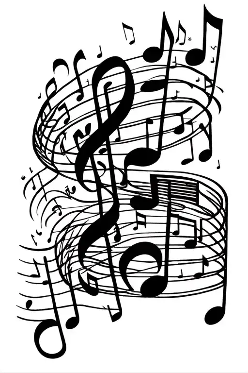 You Me And The Music Notes Floating