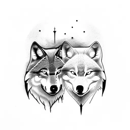 Two Wolf With Vampire