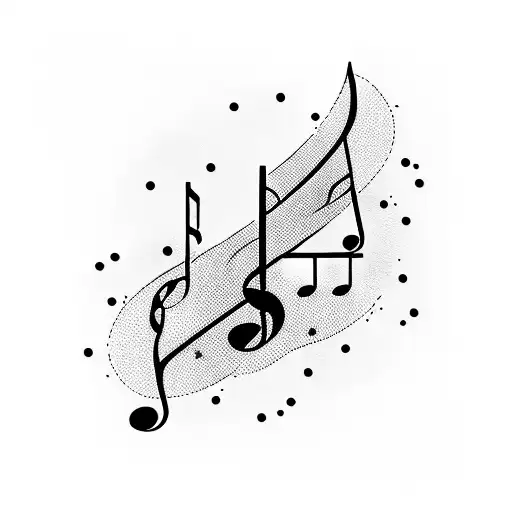 Music Notes With Text