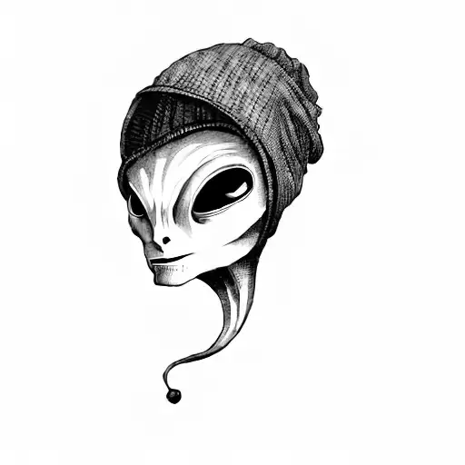 An Alien With A Beanie