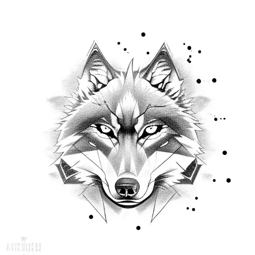 Anime-inspired Wolf With Musical Instruments