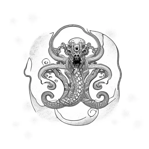 Zombie Snake With Trippy Mushrooms