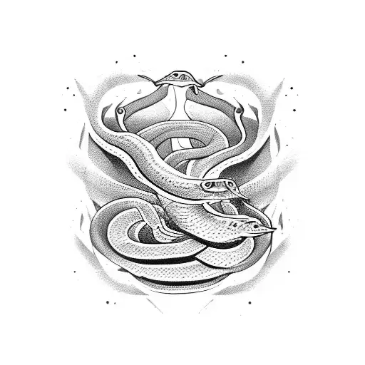 Snake Bites In Own Tail