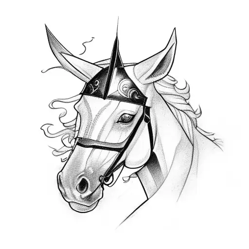 Chess Knight Horse With Shading