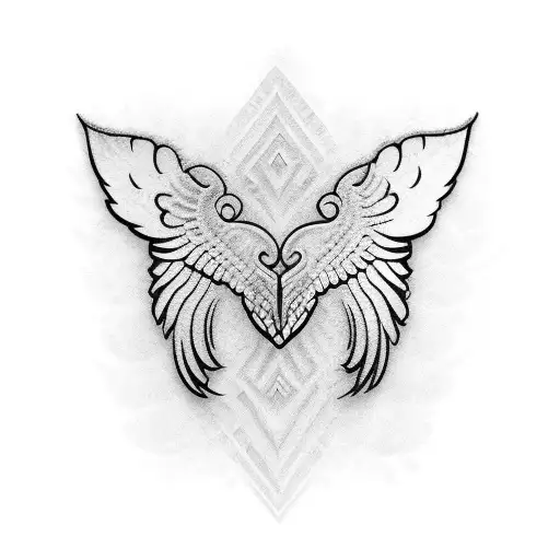 Polynesian Angel Wings Wrist