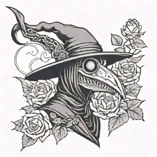 Plague Doctor Dragon Rose