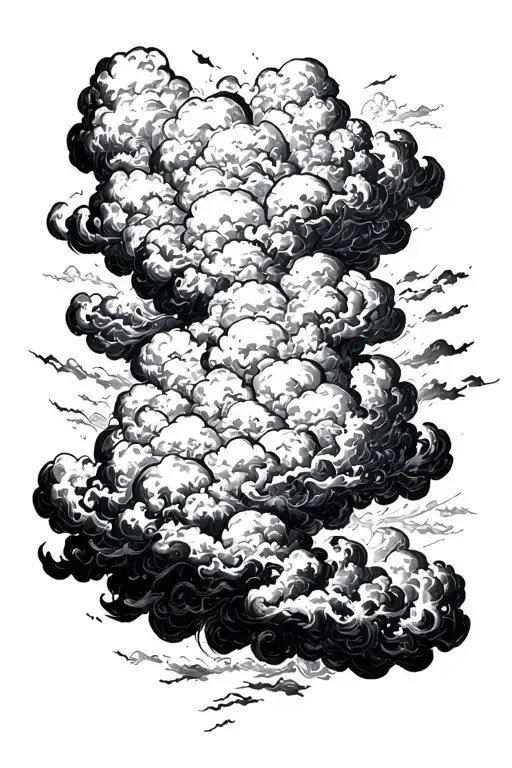 Big Cloud Background With A Lot Of Sign Incorporated