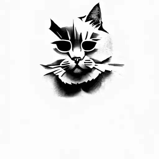 A Man With A Cat On His Shoulder