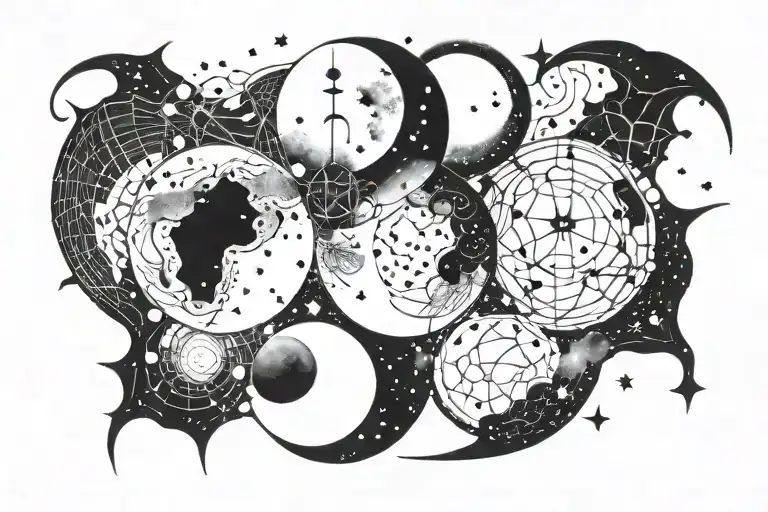Moon Phases And Cancer Constellation Zodiac Sign