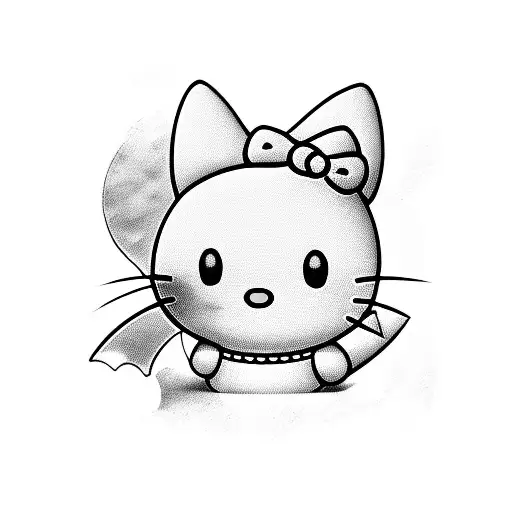 Hello Kitty Boy Blooded With A Bat