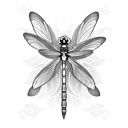 Dragonfly Flower Ornament