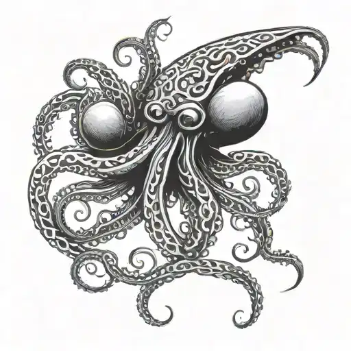 Scary Gothic Looking Squid