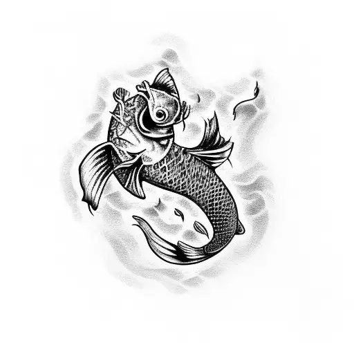 Dr Pepper Can And Evil Koi