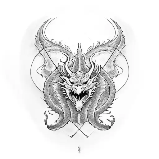 Dragon With Christcross