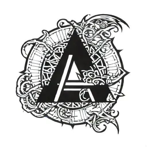 Cover On Anarchy Symbol In A Circle