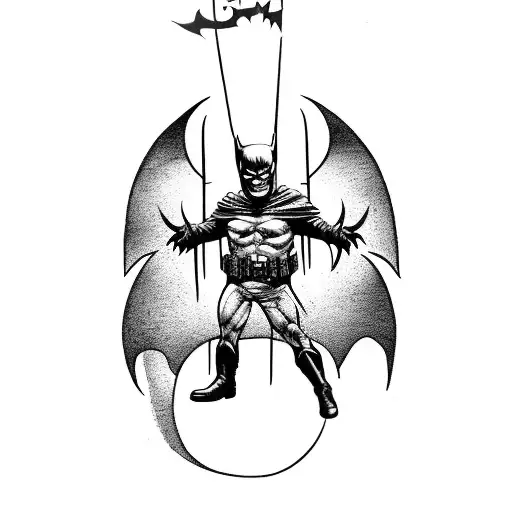 Batman Who Laughs As The Tarot Card Hangman