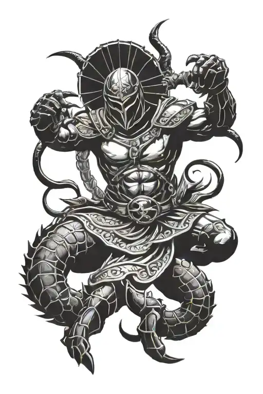 Warrior With A Scorpion