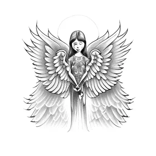 A Skateboard With Angel Wings