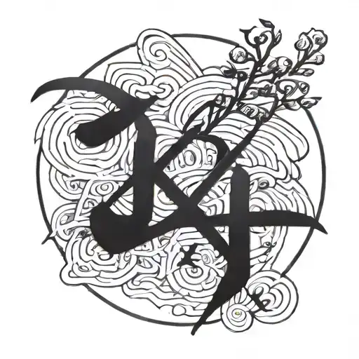 Incorporate Japanese Calligraphy With The Word 'Kevin' In A Bold And Artistic Way