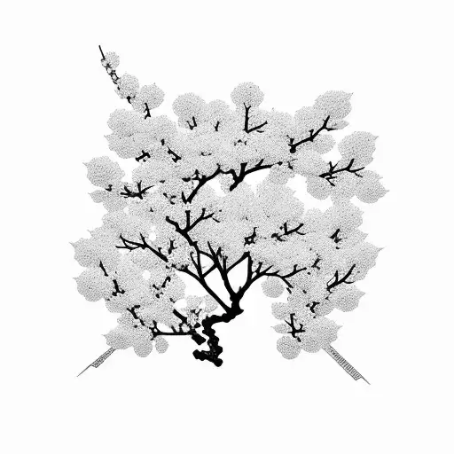 Japanese Life Love Faith With Cherry Blossom