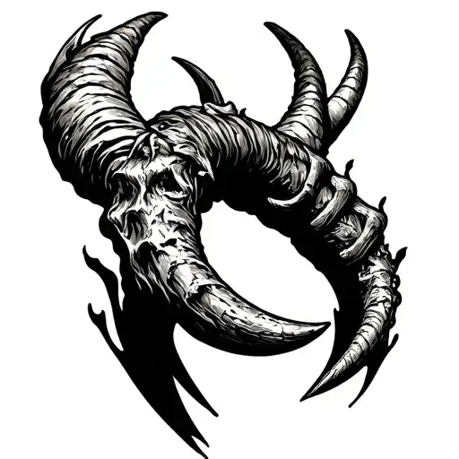 Horns From Hand In Fire And Inscription Rock