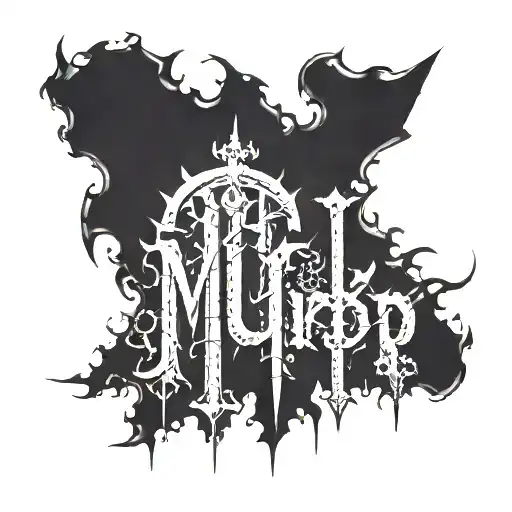 The Word Murp In A Death Metal Font