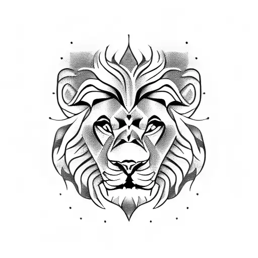 Lion Head Made Of Iron