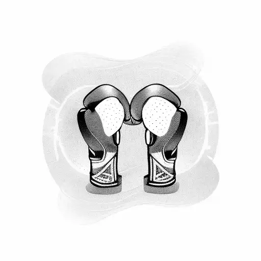Boxing Gloves Floating In Space