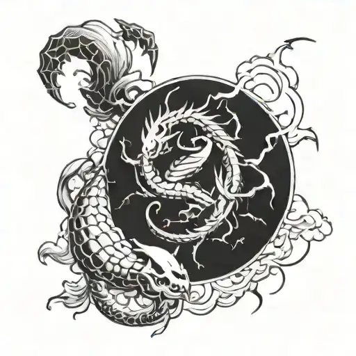 Scorpion And Lightning And Clouds And The Angel Fallen From Heaven