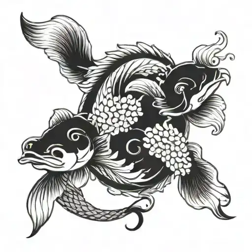 Yin Yang Koi Fish Transforming Someone's Appearance