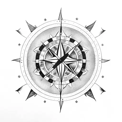 Moon Compass Nordic Flower
