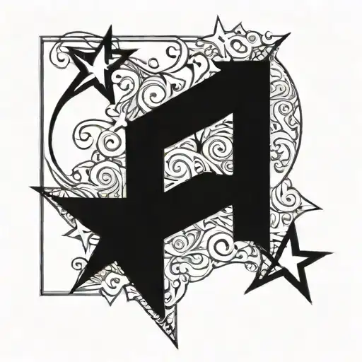 Letter C With A Star