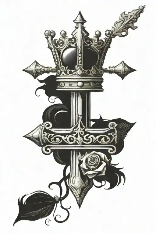 Cross And King's Crown