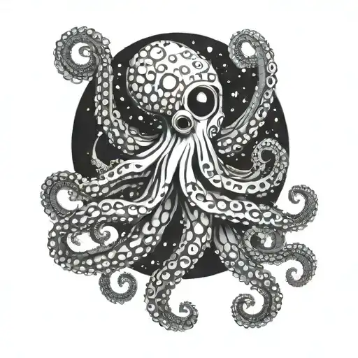 Octopus Holding A Black Hole