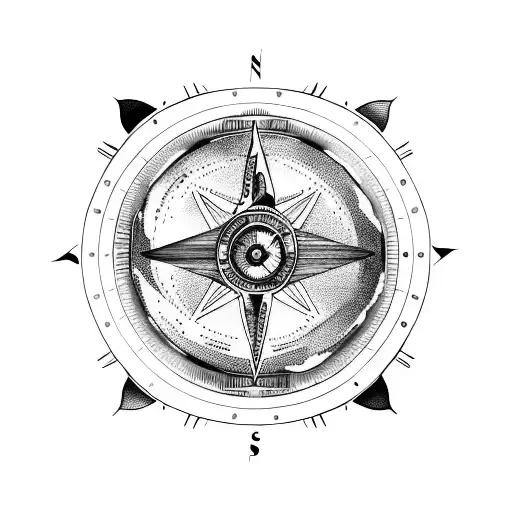 Moon Sextant Compass Nordic