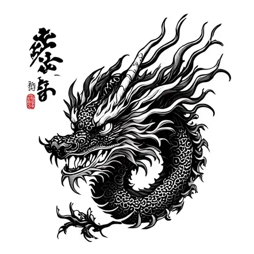 Soymbo Chinese Dragon And Sakura