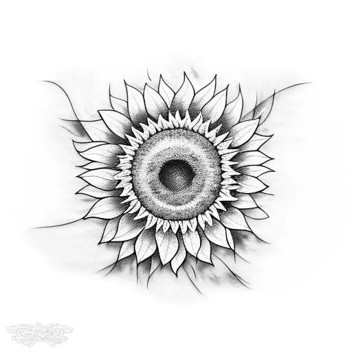 Sunflower And Musical Notes