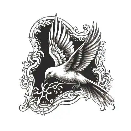 Nothing Above The Dove Flying