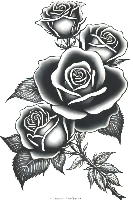 Rose That Says Rest In Peace David On It