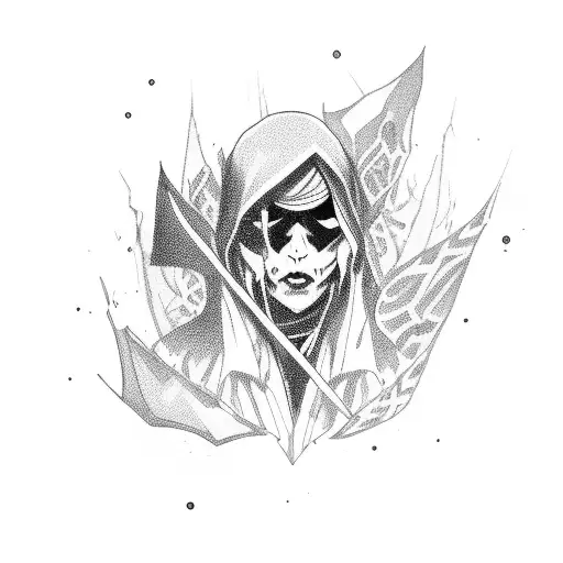 Assasin Emo Dark Hair