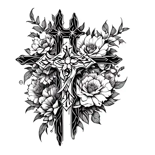 Cover Up Cross On Left Side