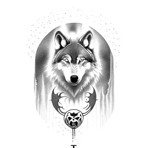 A Horror Movie Poster Featuring A Wolf As The Main Antagonist