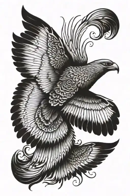 Egyptian Wings Spread Wide