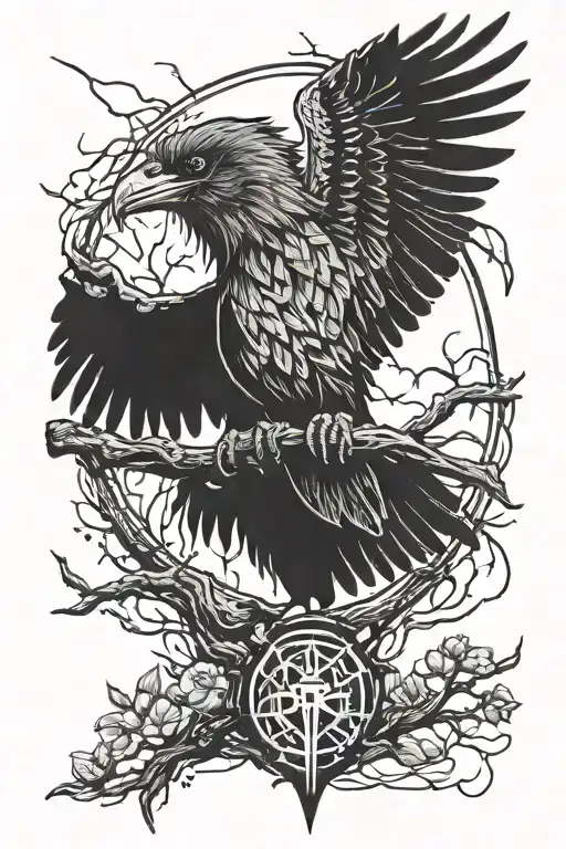 Dead By Daylight Totem With Crow Flying