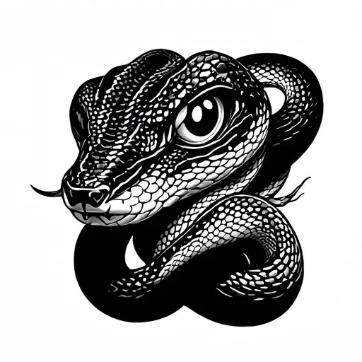 Dos Cabesa Snake With White Eyes