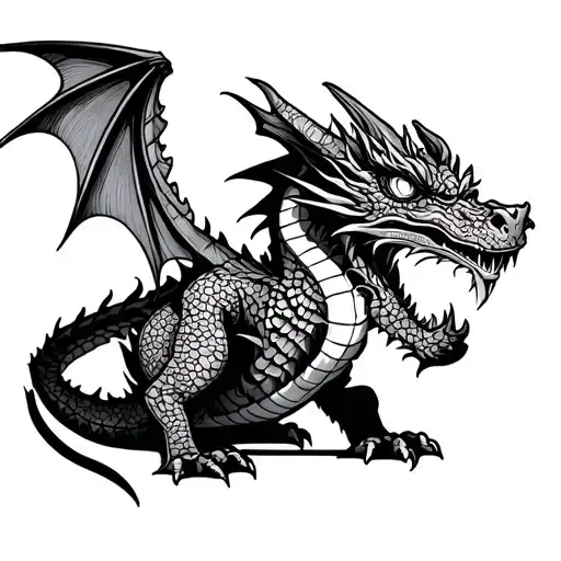 Dragon Guarding Autism Awareness Puzzles