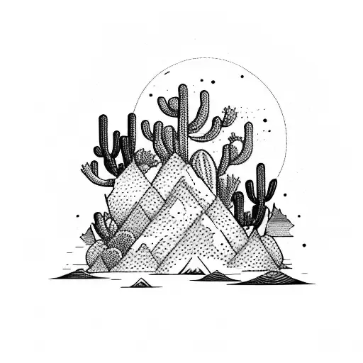 Mountain Desert Cactus Ocean Camping