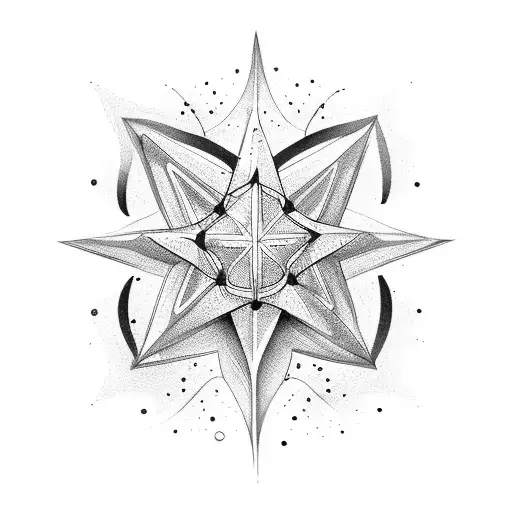A Med Size Star With Shading