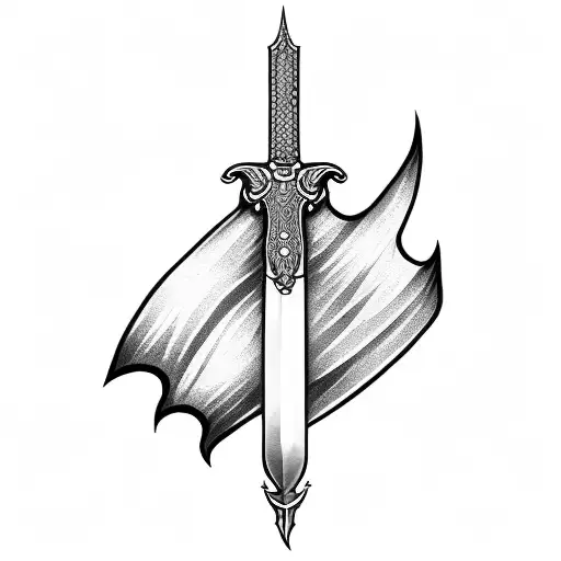 Sword With Lighting Bolt