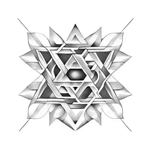 A Geometric Design Incorporating The Star Of David